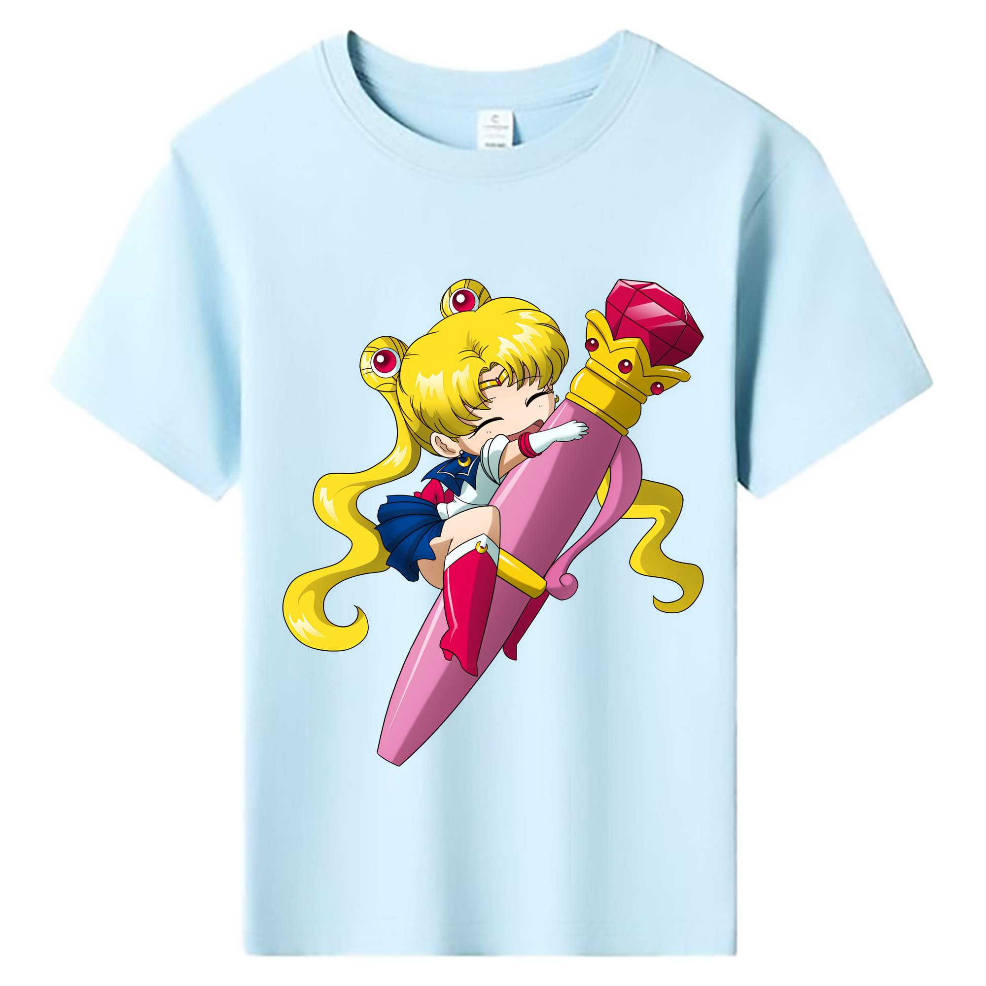 （画像用） 美少女戦士セーラームーン 月野 うさぎ つきの うさぎ Sailor Moon Tsukino Usagi 綿100％キッズTシャツ（フロントプリント）